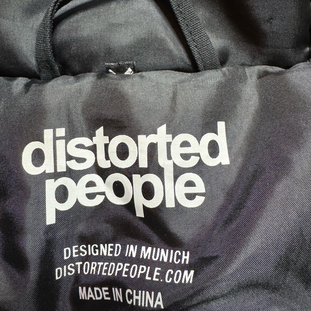 Distorted People Men’s Black Waxed Canvas Hooded Parka Jacket M - Picture 9 of 13